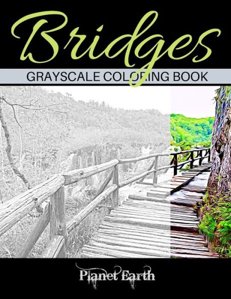 Bridges Grayscale Coloring Book - Planet Earth - Bøger - Independently Published - 9798603487120 - 23. januar 2020