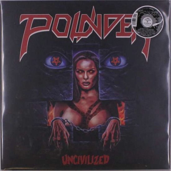 Cover for Pounder · Unchained (Blue+white) (LP) [Limited edition] (2022)