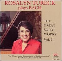 Rosalyn Tureck Plays Bach: Great Solo Works 2 - Bach / Tureck - Musik - VAI - 0089948105121 - 31 januari 1995