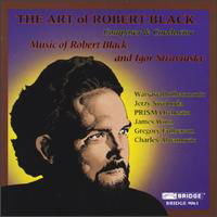 Cover for Black / Swoboda / Warsaw Philharmonic · Art of Robert Black (CD) (1996)