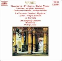 Cover for Verdi / Lenard · Overtures &amp; Preludes (CD) (1992)
