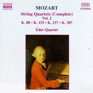 Mozart / Eder Quartet · String Quartets 80, 155, 157 & 387 (CD) (1994)