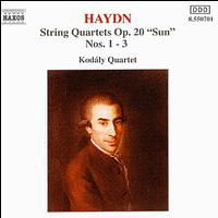 String Quartets Op 20 1-3 - Haydn / Kodaly Quartet - Musik - NCL - 0730099570121 - 15. Februar 1994