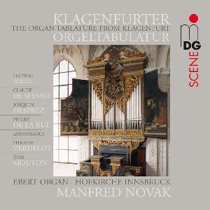 Cover for Novak Manfred · Organ Tablatur MDG Klassisk (CD) (2011)