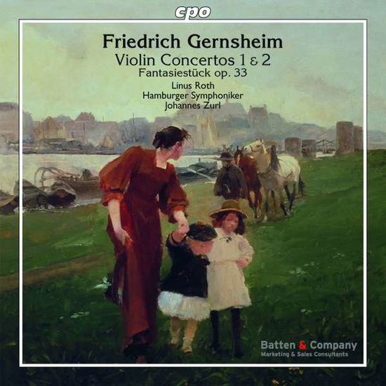 Cover for Gernsheim / Roth / Hamburger Symphoniker Orch · Violin Concertos (CD) (2015)