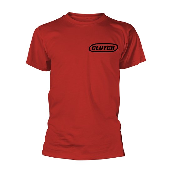 Cover for Clutch · Classic Logo (Black / Red) (T-shirt) [size XXL] [Red edition] (2021)