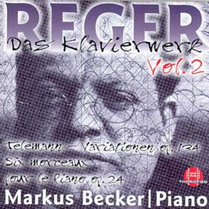 Piano Works 2 - Reger / Becker - Musikk - THOR - 4003913123121 - 30. september 2000