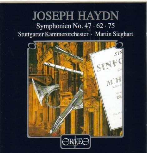 Cover for Haydn / Sieghart / Stuttgart Chamber Orch · Symphonies 47,62 &amp; 75 (CD) (1994)