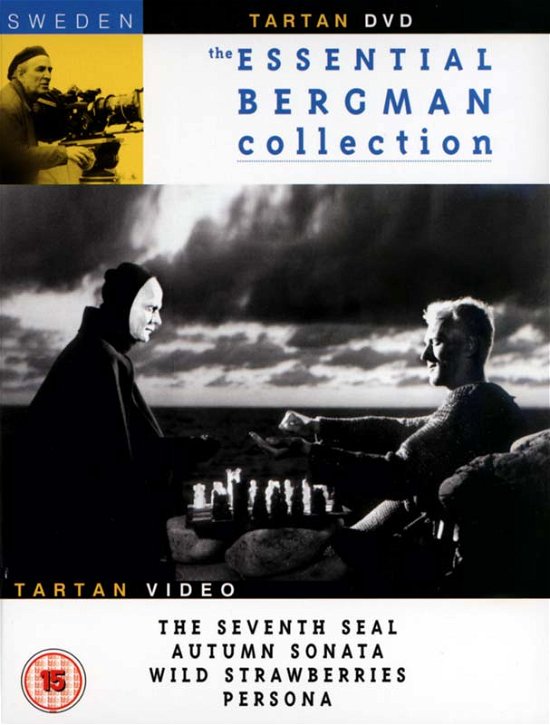 Cover for Essential Bergman Collection DVD · Persona / Autumn Sonata / Wild Strawberries / The Seventh Seal (DVD) (2005)