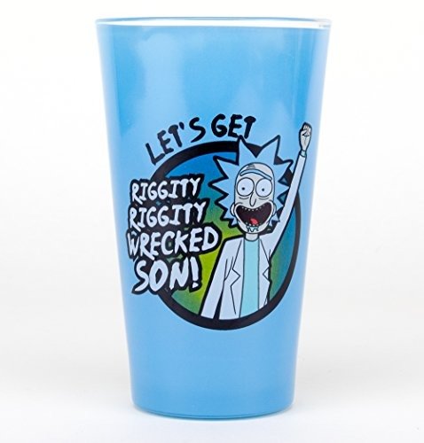 Premium Glas 500ml Rick and Morty - Wrecked - Rick and Morty - Merchandise - RICK AND MORTY - 5028486393121 - February 7, 2019