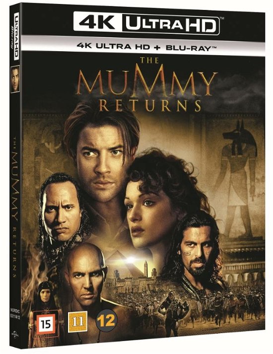 Cover for Brendan Fraser / Rachel Weisz / The Rock · The Mummy Returns (4K UHD + Blu-ray) (2017)