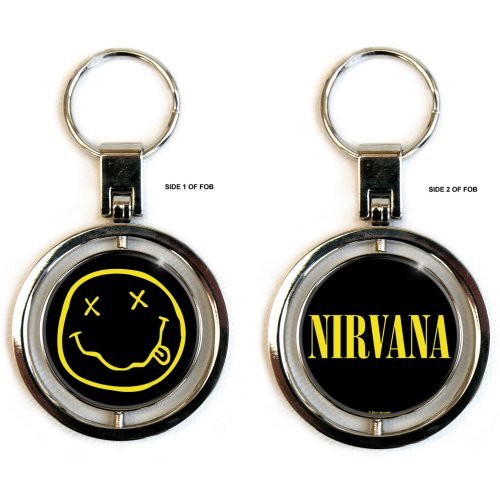 Nirvana Keychain: Smiley Logo (Spinner) - Nirvana - Merchandise - Live Nation - 103035 - 5055295324121 - October 21, 2014