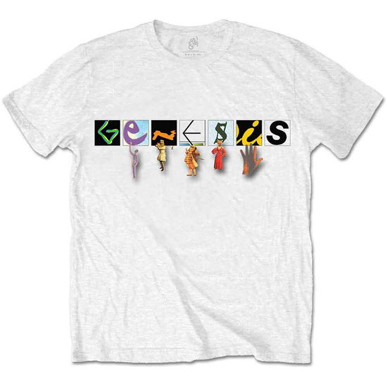 Genesis Unisex T-Shirt: Characters Logo - Genesis - Koopwaar - Perryscope - 5055979949121 - 