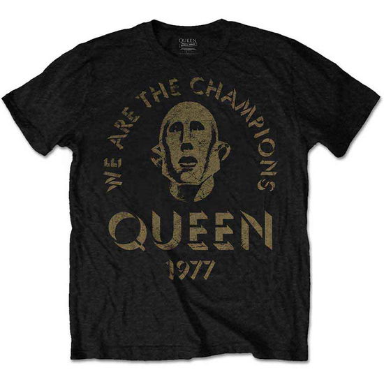 Cover for Queen · Queen Unisex T-Shirt: We Are The Champions (T-shirt) [size L] [Black - Unisex edition]