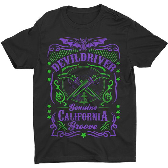 Cover for DevilDriver · DevilDriver Unisex T-Shirt: Cross Guns (Black) (T-shirt) [size S] (2023)