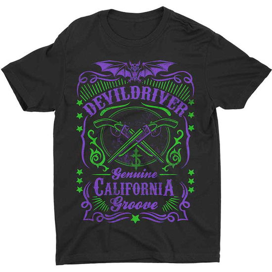 DevilDriver Unisex T-Shirt: Cross Guns - DevilDriver - Mercancía -  - 5056187765121 - 