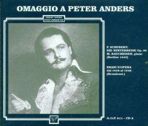 Cover for Franz Schubert  · Omaggio A Peter Anders (CD)