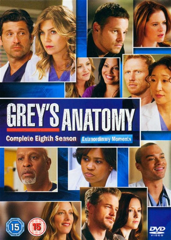 Season 8 - Grey's Anatomy - Elokuva - DISNEY - 8717418367121 - maanantai 3. joulukuuta 2012