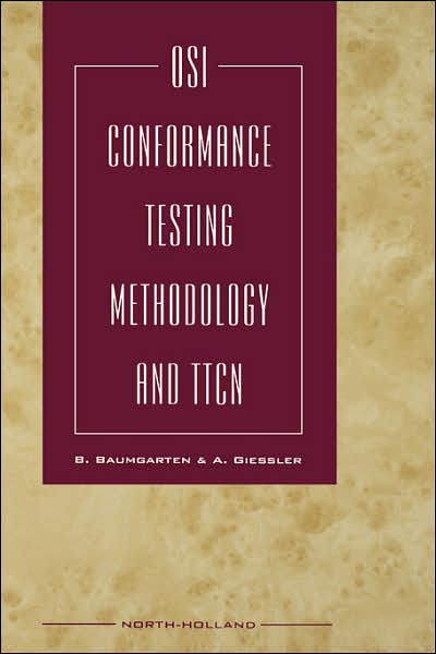 Cover for Bernd Baumgarten · OSI Conformance Testing Methodology and TTCN (Hardcover Book) (1994)