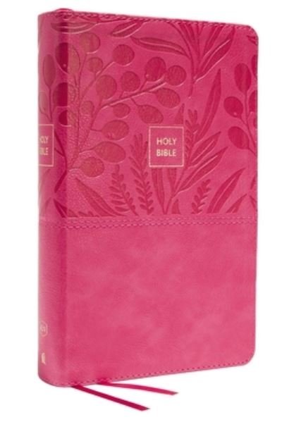 Cover for Thomas Nelson · KJV Holy Bible: Large Print Single-Column with 43,000 End-of-Verse Cross References, Pink Leathersoft, Personal Size, Red Letter, Comfort Print: King James Version (Leather Book) (2022)