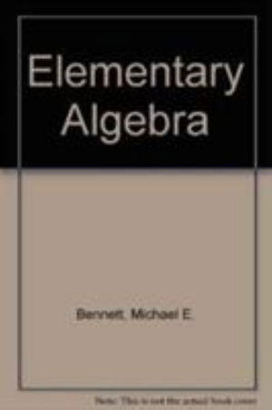 Cover for Michael Bennett · Elementary Algebra (Paperback Book) [2 Revised edition] (1985)