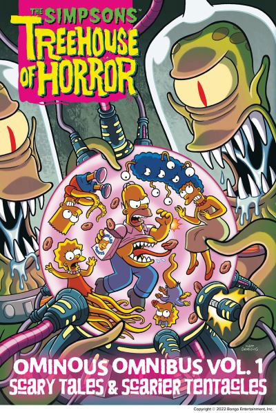 The Simpsons Treehouse of Horror Ominous Omnibus Vol. 1: Scary Tales & Scarier Tentacles - The Simpsons Treehouse of Horror - Matt Groening - Books - Abrams - 9781419737121 - September 1, 2022