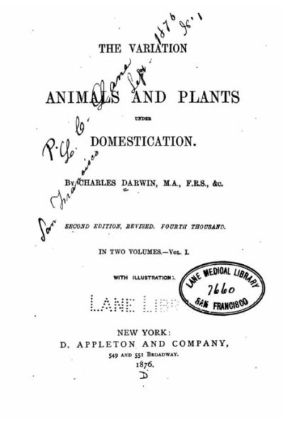 Cover for Professor Charles Darwin · The Variation of animals and plants under domestication (Paperback Book) (2016)