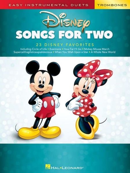 Cover for Hal Leonard Publishing Corporation · Disney Songs for Two Trombones: Easy Instrumental Duets (Buch) (2018)