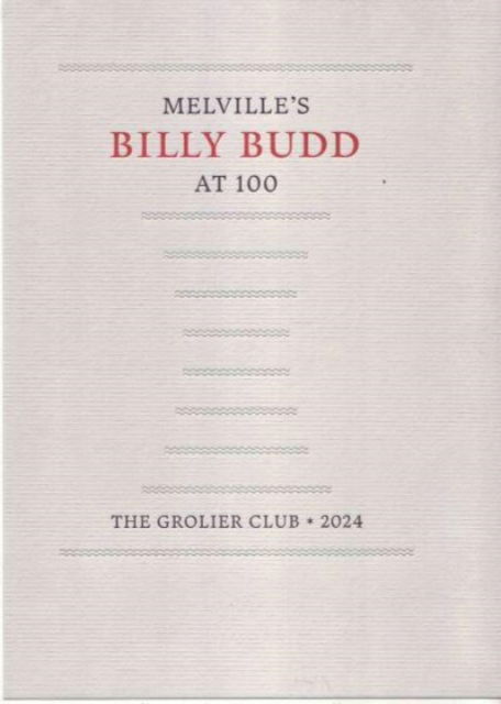 Cover for William Palmer Johnston · Melville's Billy Budd at 100 (Paperback Book) (2024)