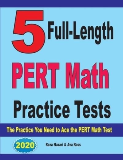 Cover for Ava Ross · 5 Full-Length PERT Math Practice Tests (Paperback Bog) (2020)