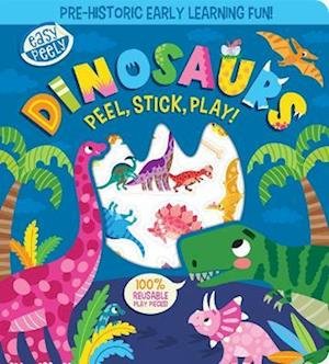 Cover for Holly Hall · Easy Peely Dinosaurs - Peel, Stick, Play! - Easy Peely - Peel, Stick, Play! (Board book) (2024)