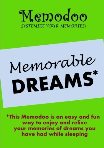 Memodoo Memorable Dreams - Memodoo - Books - Confetti Publishing - 9781939235121 - November 7, 2012
