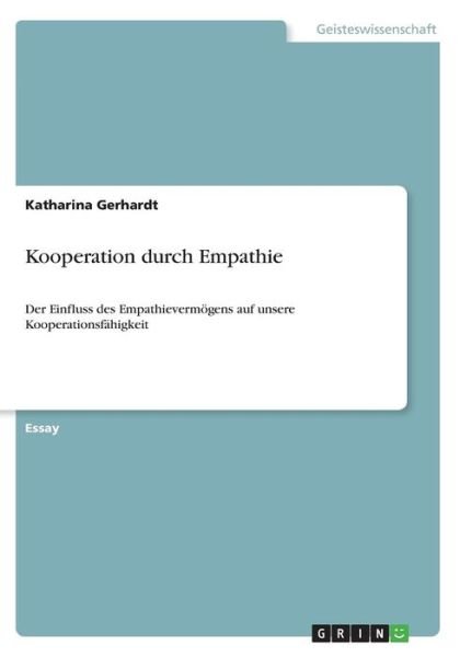 Cover for Gerhardt · Kooperation durch Empathie (Book)