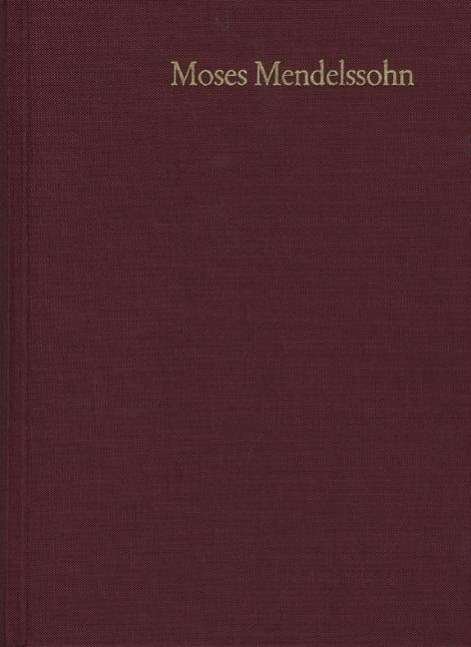 Cover for Mendelssohn · Moses Mendelssohn: Gesammel (Bok) (1981)
