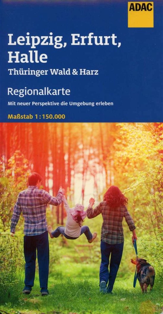 Cover for ADAC Verlag · ADAC Regionalkarte: Blatt 9: Leipzig, Erfurt, Halle, Thüringer Wald &amp; Harz (Trykksaker) (2020)