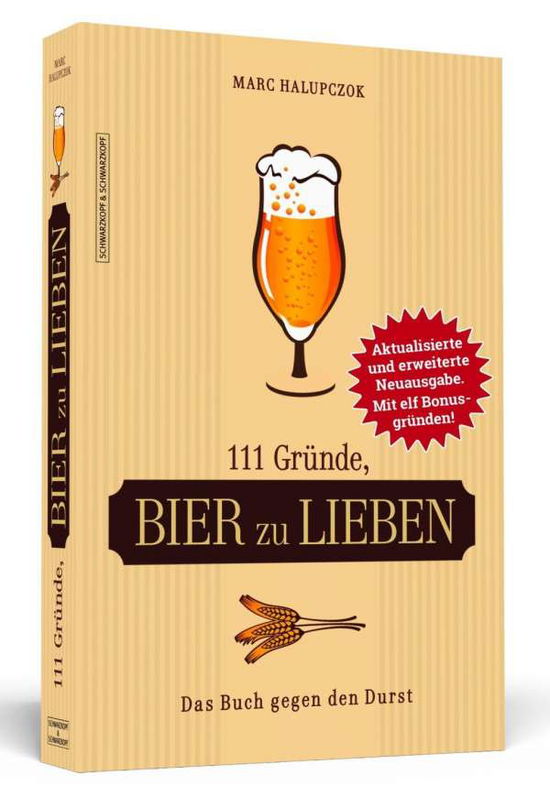 Cover for Halupczok · 111 Gründe, Bier zu lieben (Book)