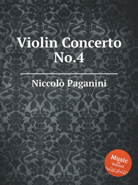 Cover for Niccolo Paganini · Violin Concerto No.4 (Paperback Book) (2020)