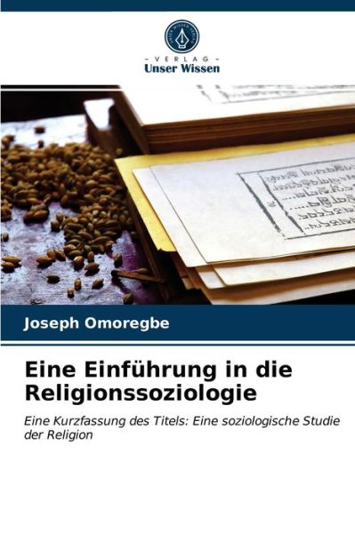 Cover for Joseph Omoregbe · Eine Einfuhrung in die Religionssoziologie (Paperback Book) (2021)