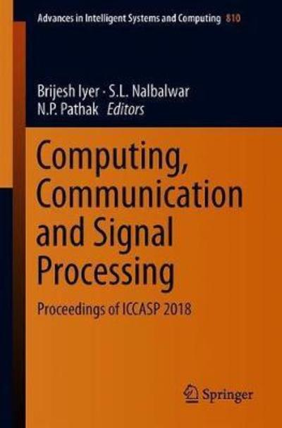 Cover for Computing, Communication and Signal Pro (Book) [1st ed. 2019 edition] (2018)