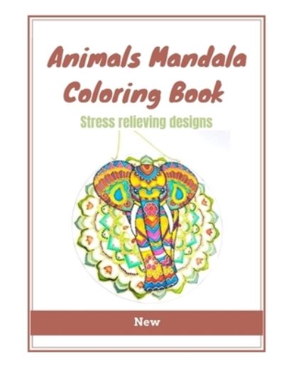 Cover for Hafsas La · Animals Mandala Coloring Book (Paperback Book) (2020)