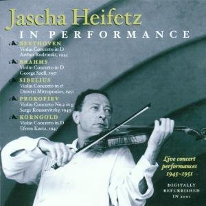 Cover for Jascha Heifetz · Concert Recordings Music &amp; Arts Klassisk (CD) (2005)