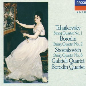 Cover for Gabrieli String Quartet / Borodin String Quartet · String Quartet No. 1 in D Major / String Quartet No. 2 in D Major / String Quar (CD) (1989)