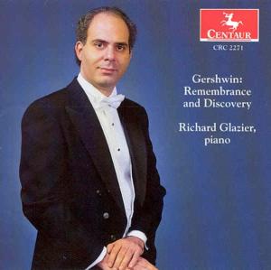 Cover for Gershwin / Glazier · Remembrance &amp; Discovery 1 (CD) (1996)