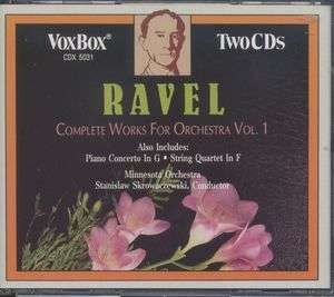 Cover for Ravel / Skrowaczewski / Minnesota Orchestra · Orchestral Works 1 (CD) (1992)