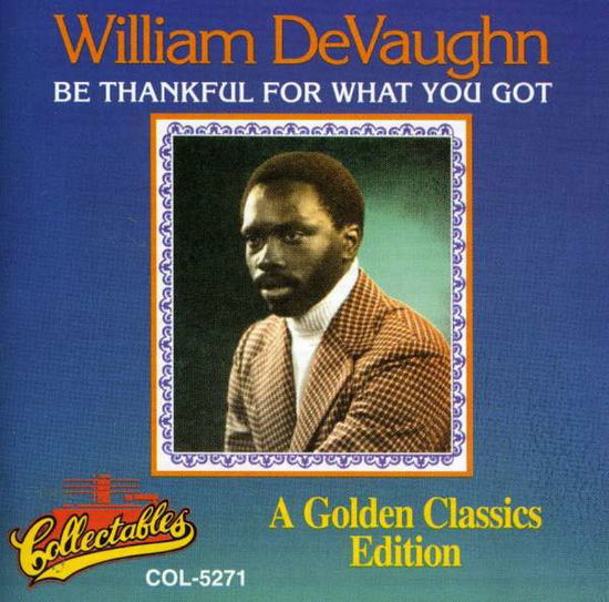 Cover for William Devaughn · Be Thankful for What You Got (CD) (1993)