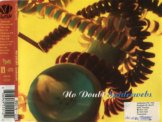 Cover for No Doubt · Spiderwebs (SCD) (1997)