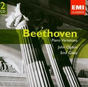 Beethoven: Variations For Piano - John Ogdon / Emil Gilels - Musikk - EMI CLASSICS - 0724358576122 - 5. april 2004