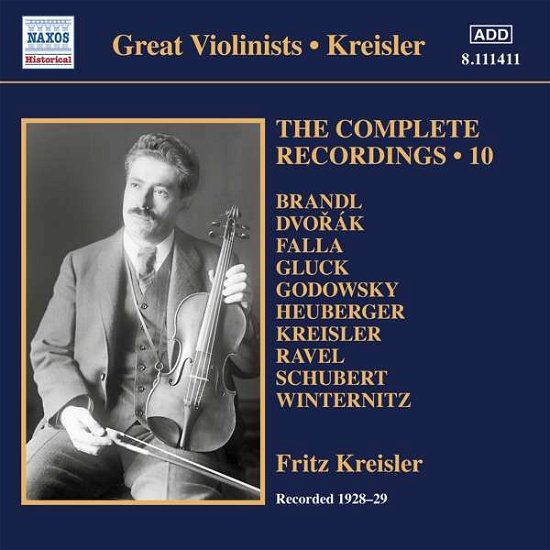 Complete Recordings 10 - Fritz Kreisler - Musikk - NAXOS - 0747313341122 - 29. januar 2021