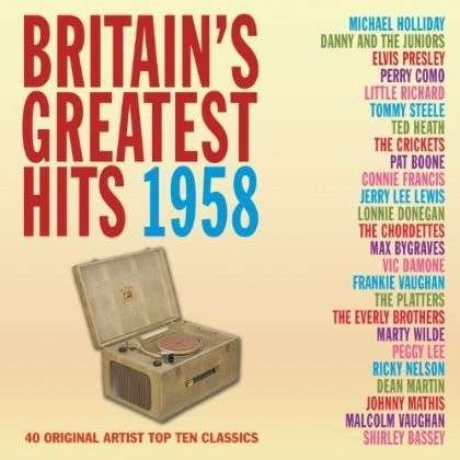 Cover for Britains Greatest Hits 1958 (CD) (2013)