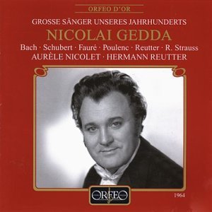 Cover for Gedda / Bach / Schubert / Nicolet / Reutter · Nicolai Gedda (CD) (2001)